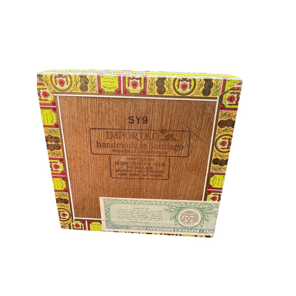 🚬 Macanudo Claybourne Cafe 25 Cigar Box Montego Y Cia Vintage Storage Decor - Picture 4 of 5